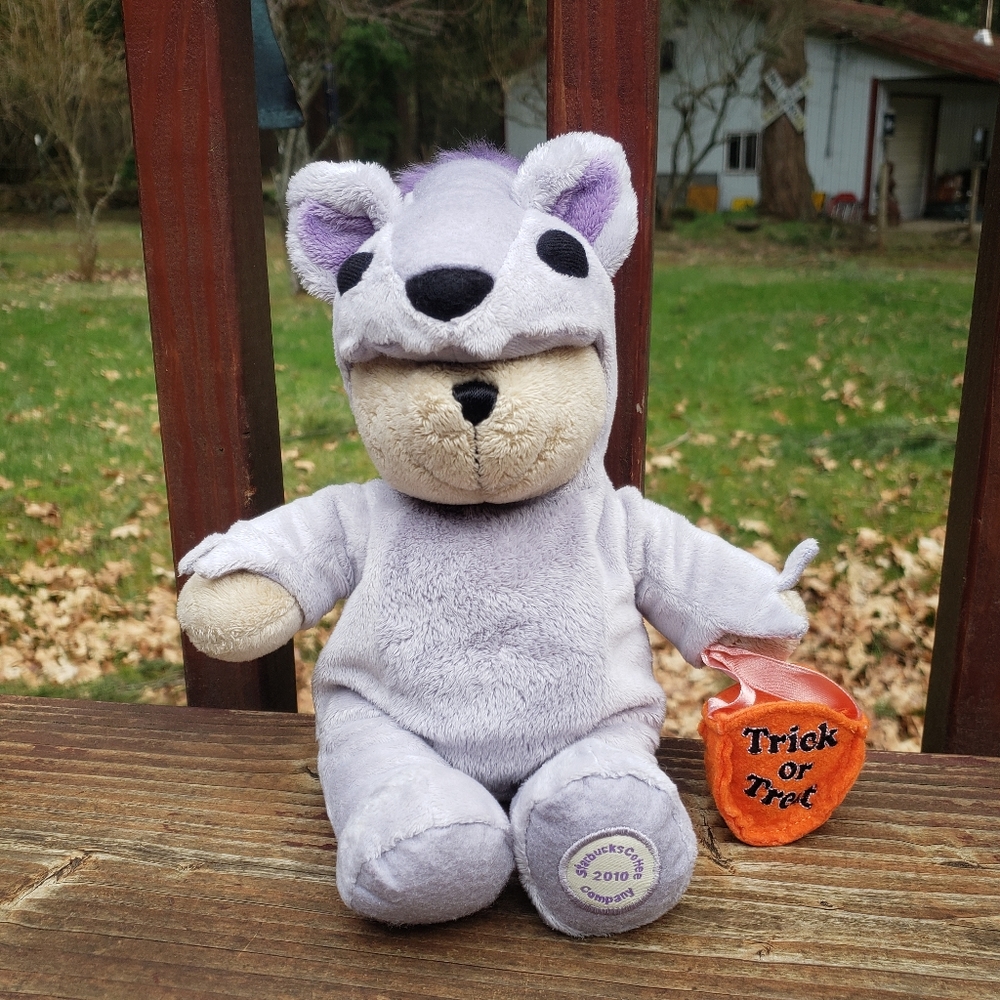 2010 Starbucks Coffee Company Bearista 'Trick Or Treat' Plush Bear